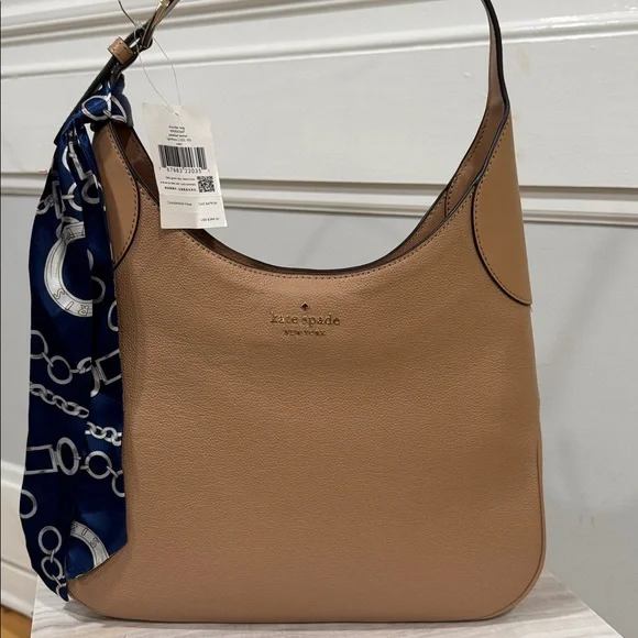 Kate Spade Bag Aster Tan Leather Shoulder Bag - Picture 4 of 17